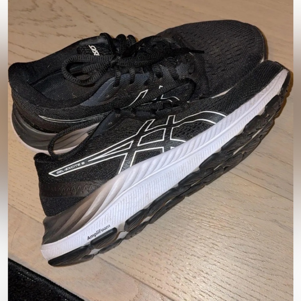 ASICS Black and Gray Athletic Shoes